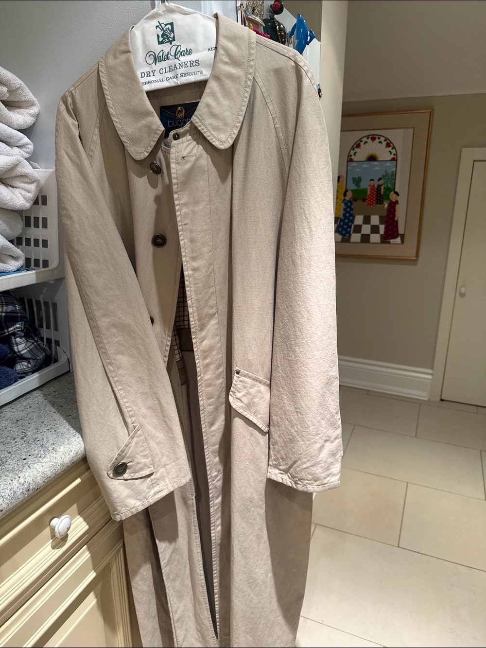 Bugatti Beige Casual Jacket with Contrast Label